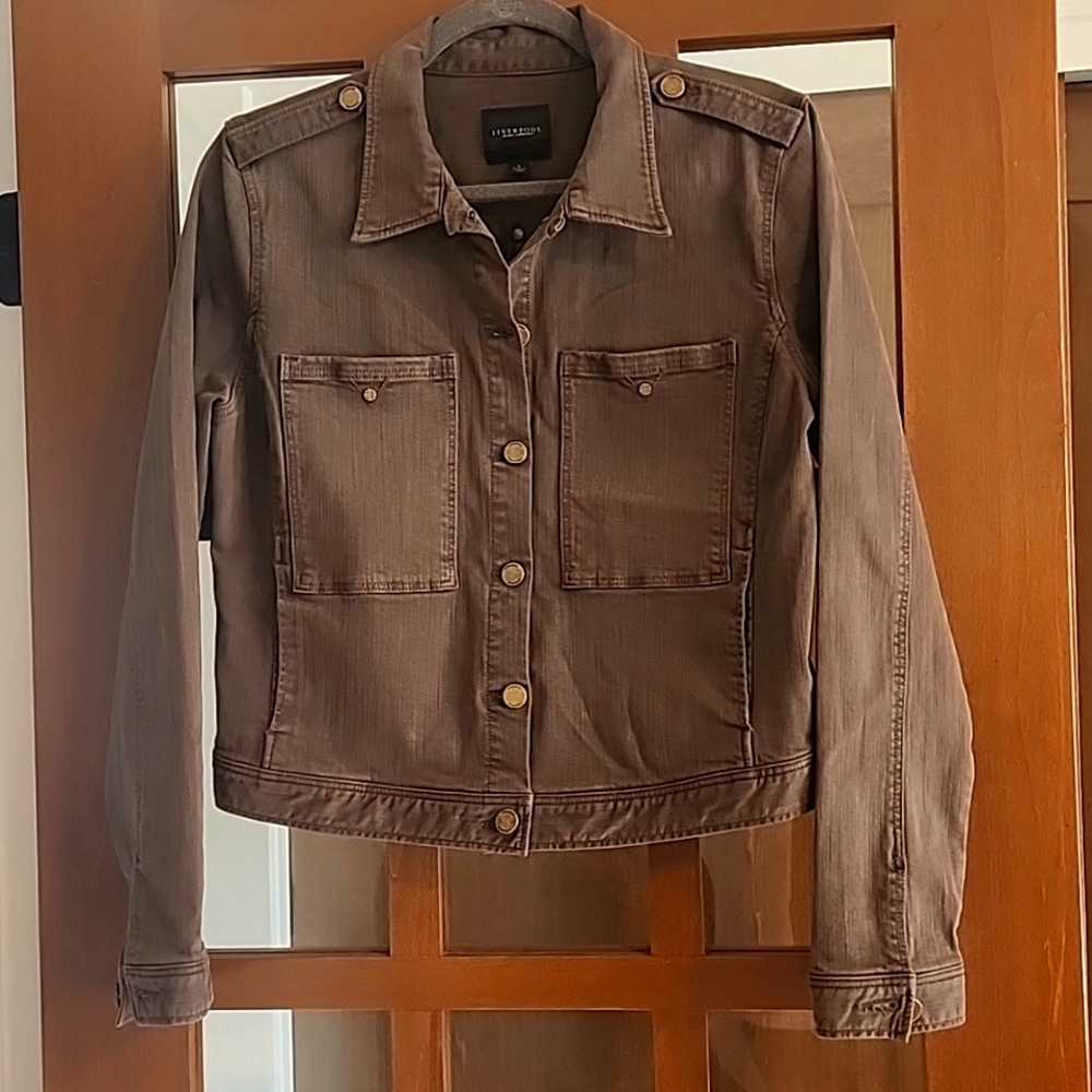 Liverpool Jeans Company Olive Stretch Jacket SZ L